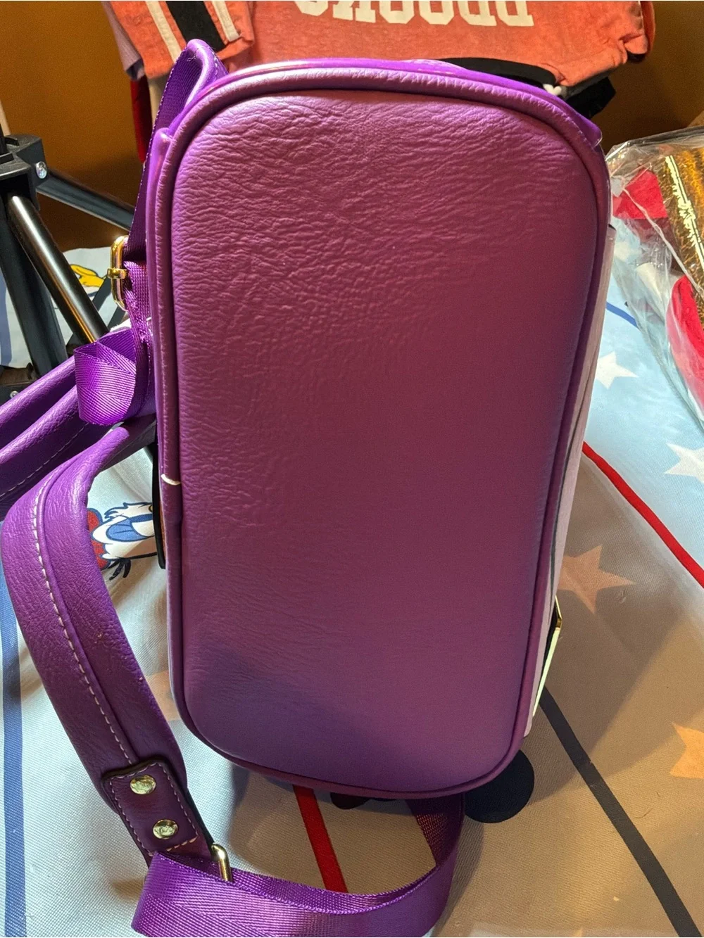 Disney parks loungefly epcot purple figment mini backpack -NWT